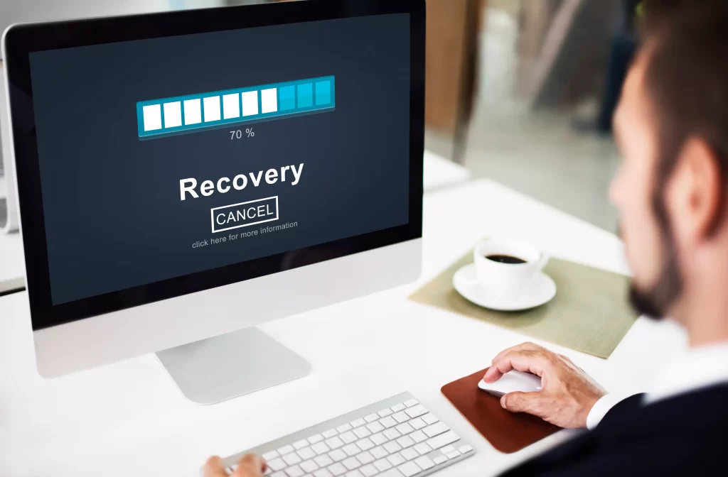 recovery backup restoration data storage security concept